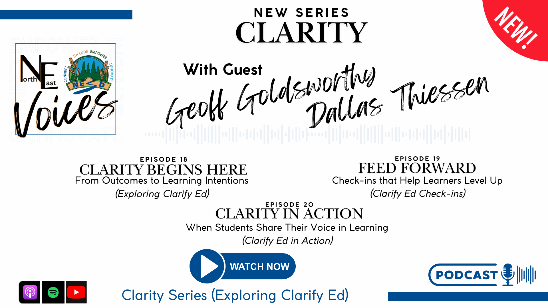 Exploring Clarify Ed Podcast Banner