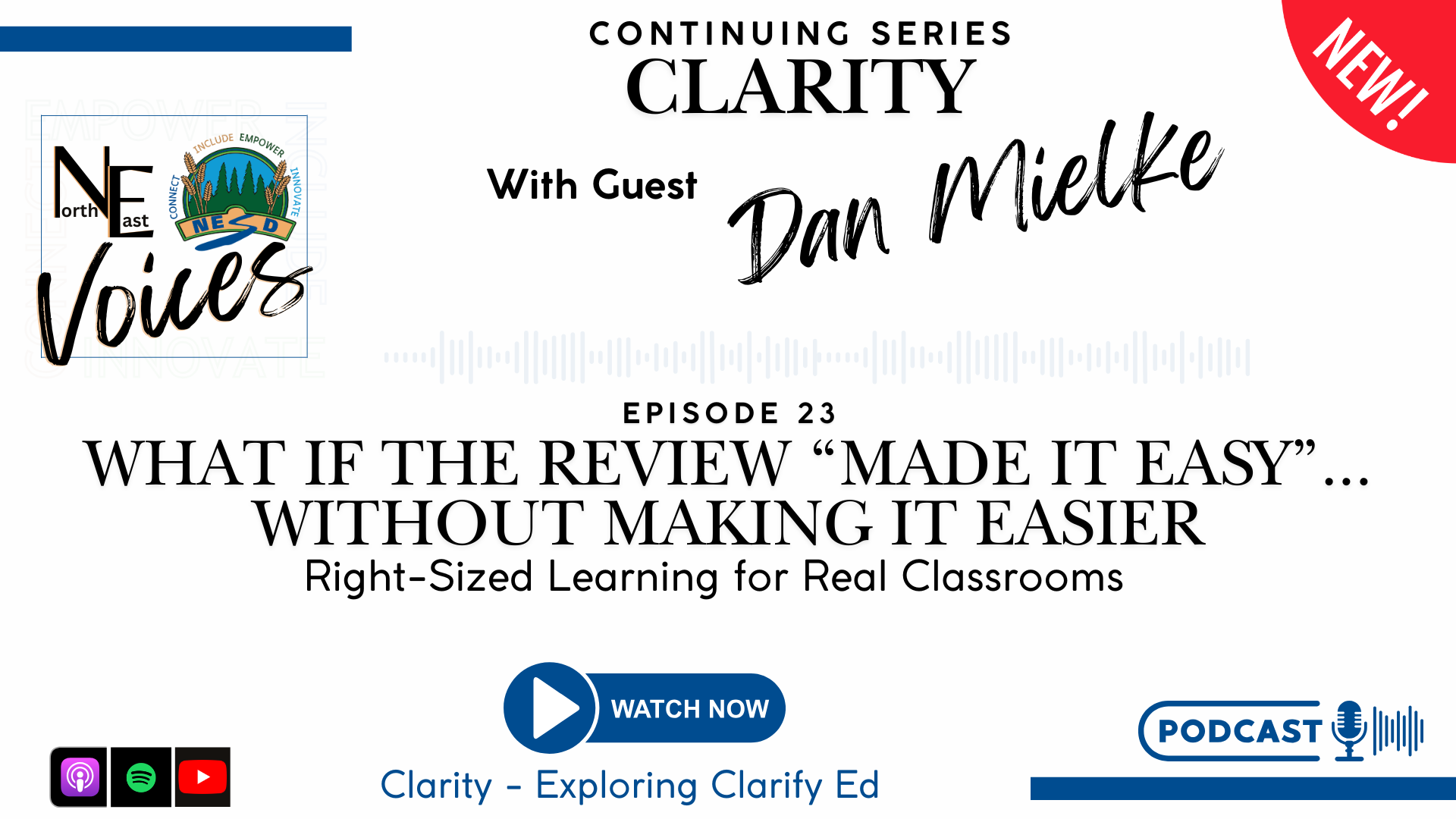 Podcast Title Banner - Exploring Clarify Ed with Students