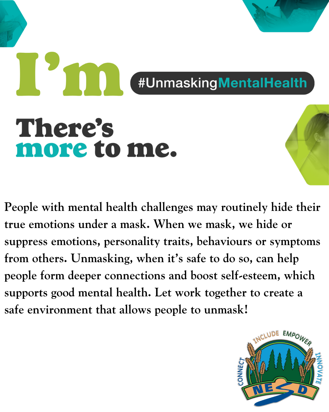 Mental Health Week  - UnMasking